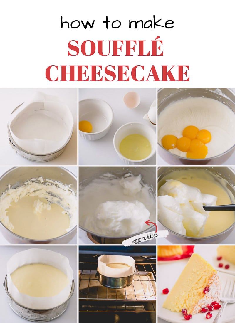3-Ingredient Souffle Cheesecake ~Sweet & Savory