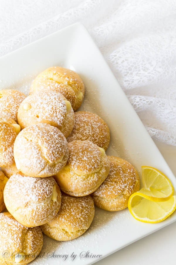 Lemon Crème Puffs ~Sweet & Savory