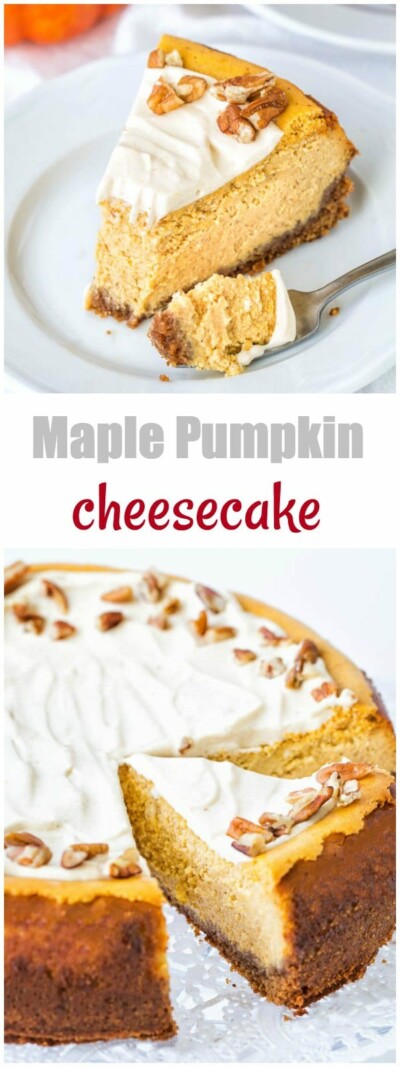 Maple Pumpkin Cheesecake ~Sweet & Savory