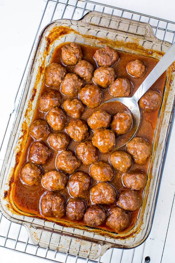 Party-Ready Beer BBQ Meatballs + Video ~Sweet & Savory by Shinee