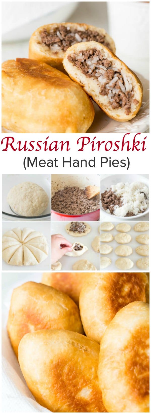 Russian Piroshki (Meat Hand Pies) ~Sweet & Savory