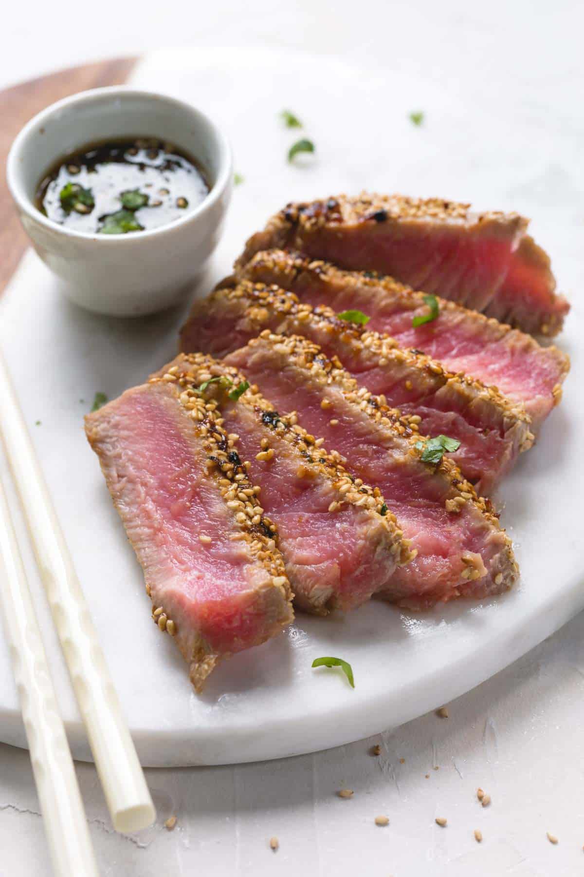 Easy Seared Ahi Tuna Steak Recipe - My Bios