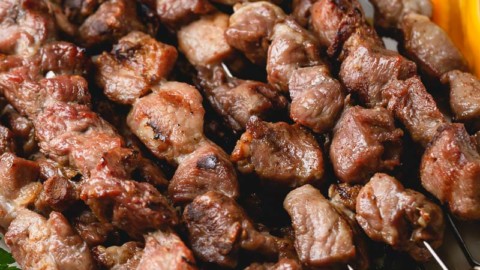 Nov 3, 2016 - The Kabardino-Balkar Republic, Russia - Traditional Russian  BBQ, Shashlik (meaning skewered meat) was originally made of lamb. Nowadays  It is also made of pork or beef depending on