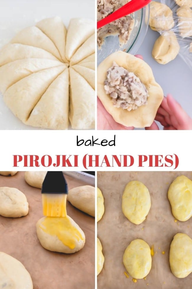 Baked pirozhki (Russian meat hand pies) ~Sweet & Savory