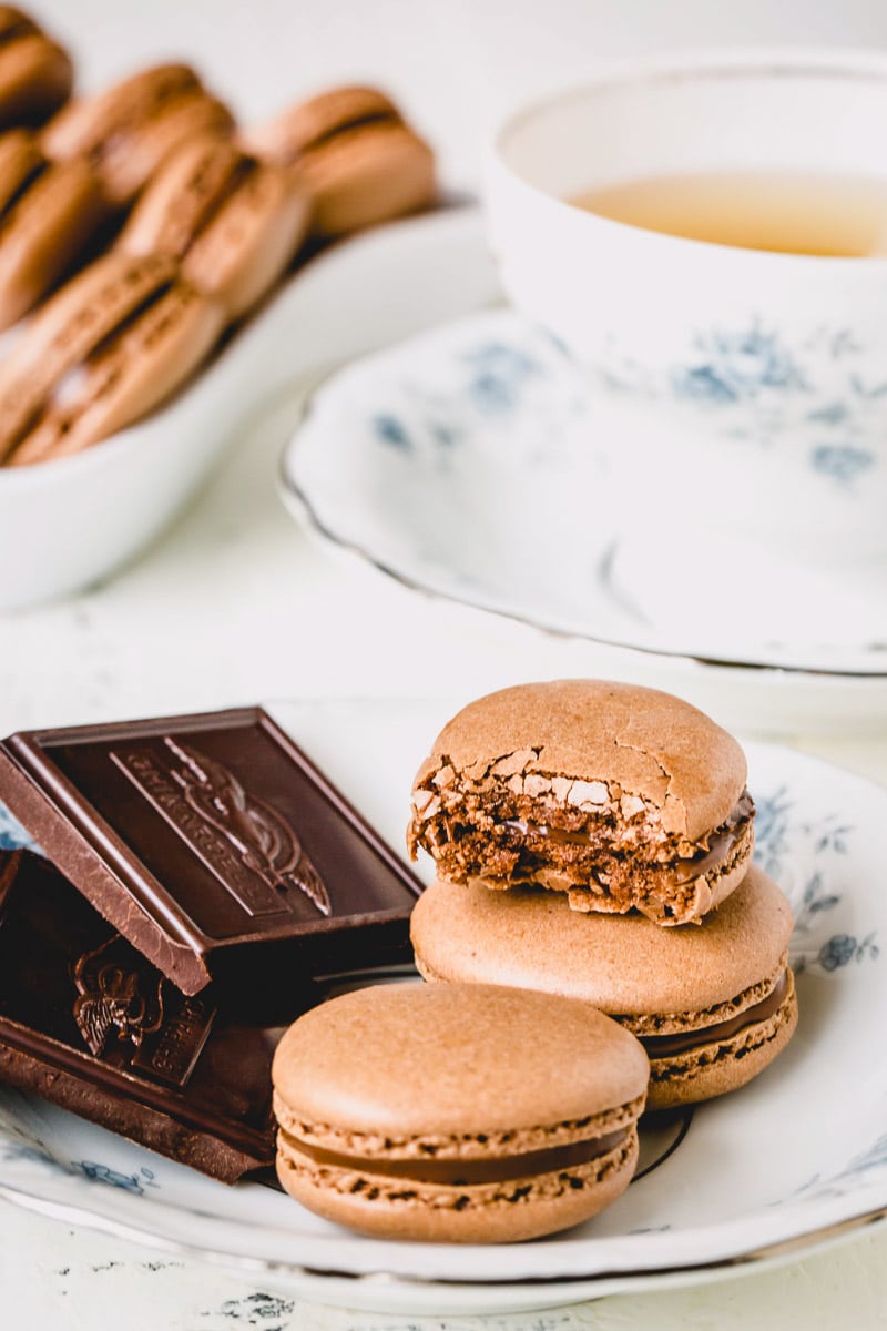 Chocolate Macarons Recipe ~Sweet & Savory