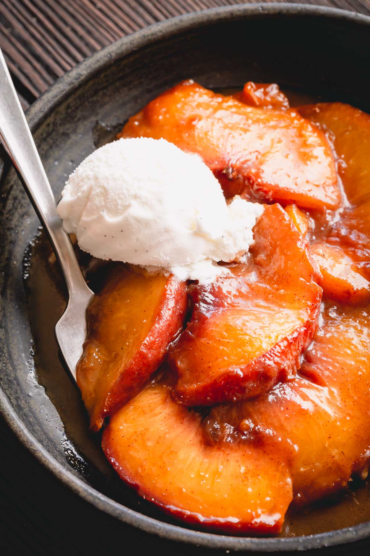 Spiced Caramelized Peaches ~Sweet & Savory