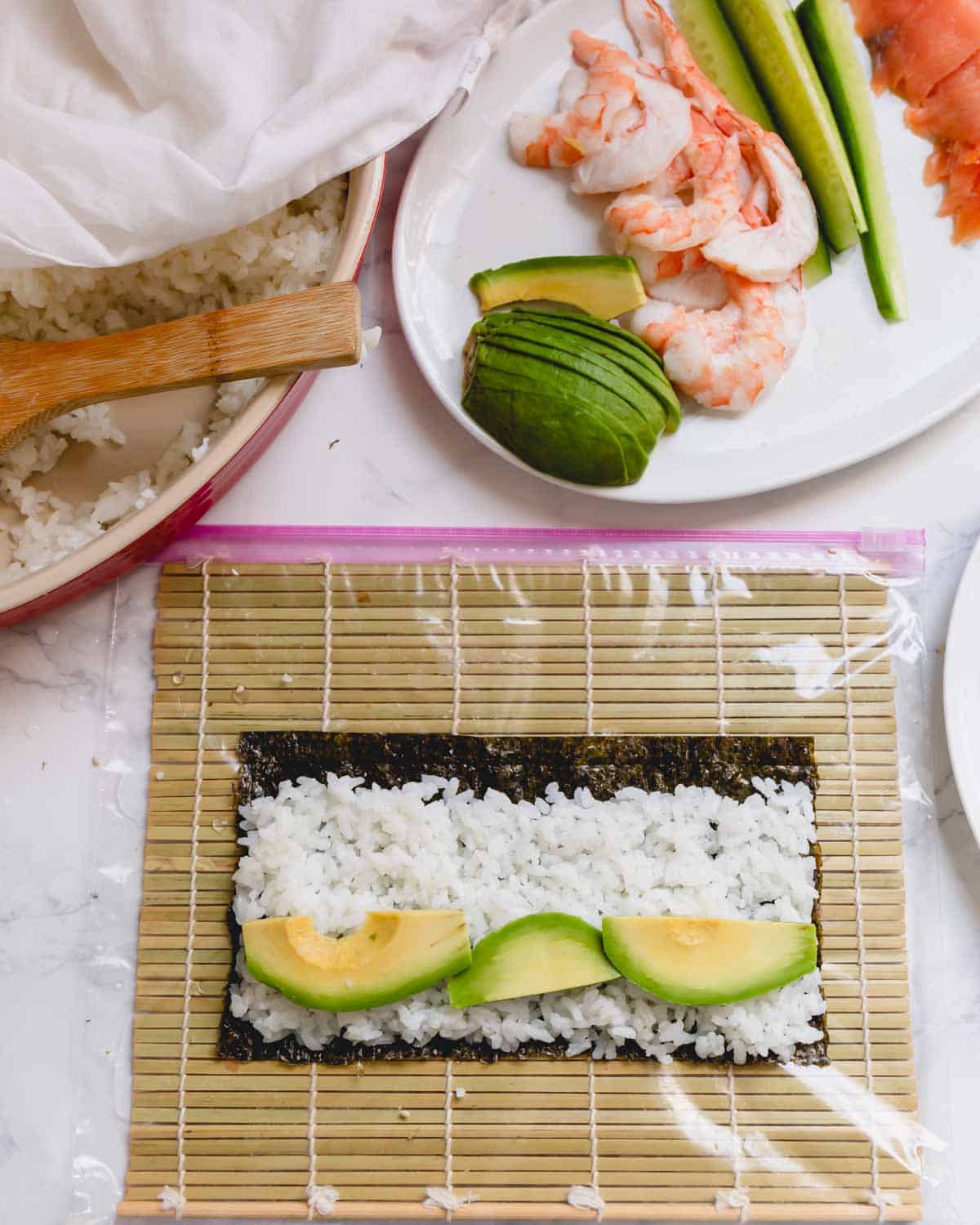 The Secret to Making Homemade Sushi Without A Bamboo Mat